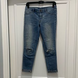 Mossimo mid rise denim legging crop size 4/27.